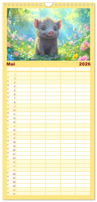 Willkommen im Wunderwald. Zauberhafte Abenteuer mit tierischen Freunden (CALVENDO Familienplaner 2026)