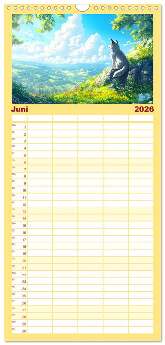 Willkommen im Wunderwald. Zauberhafte Abenteuer mit tierischen Freunden (CALVENDO Familienplaner 2026)