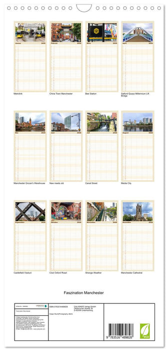 Faszination Manchester (CALVENDO Familienplaner 2026)