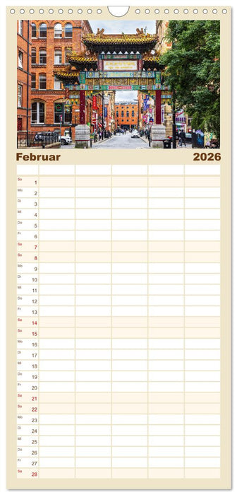 Faszination Manchester (CALVENDO Familienplaner 2026)