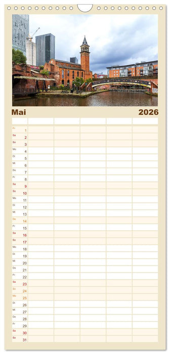 Faszination Manchester (CALVENDO Familienplaner 2026)