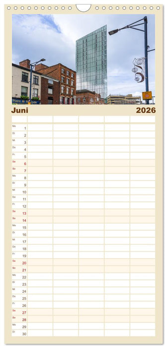 Faszination Manchester (CALVENDO Familienplaner 2026)