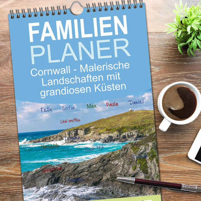 Cornwall - Malerische Landschaften mit grandiosen Küsten (CALVENDO Familienplaner 2026)