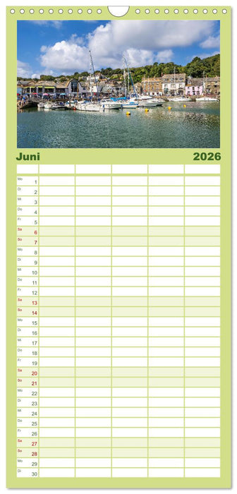 Cornwall - Malerische Landschaften mit grandiosen Küsten (CALVENDO Familienplaner 2026)