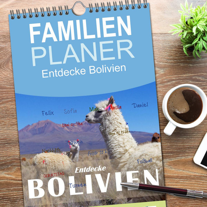 Entdecke Bolivien (CALVENDO Familienplaner 2026)