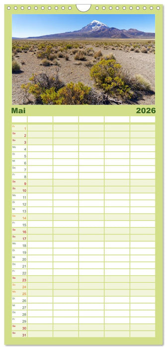 Entdecke Bolivien (CALVENDO Familienplaner 2026)