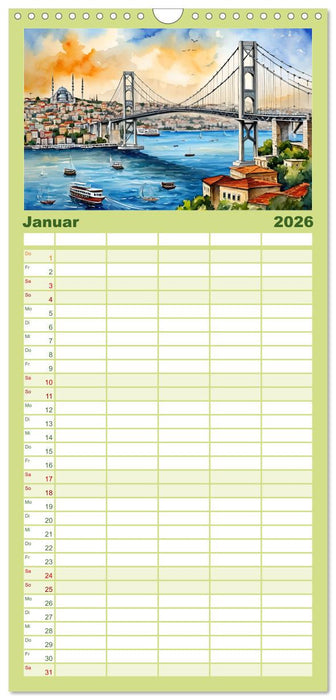 Türkei - Land auf zwei Kontinenten (CALVENDO Familienplaner 2026)