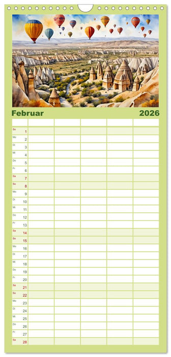 Türkei - Land auf zwei Kontinenten (CALVENDO Familienplaner 2026)