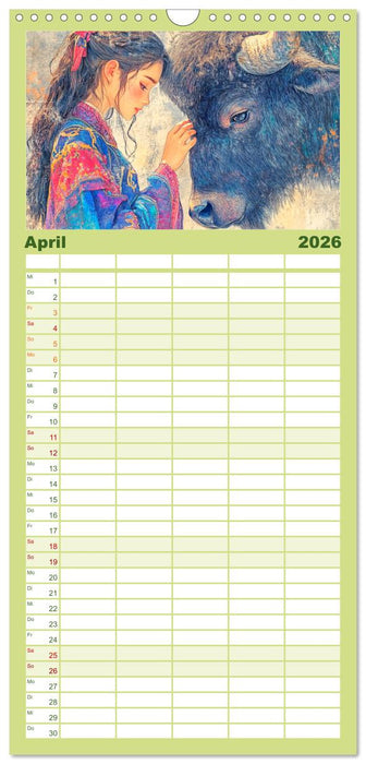 Traumwelten. Mangas mit magischen Begegnungen (CALVENDO Familienplaner 2026)