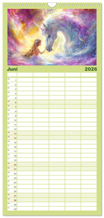 Traumwelten. Mangas mit magischen Begegnungen (CALVENDO Familienplaner 2026)