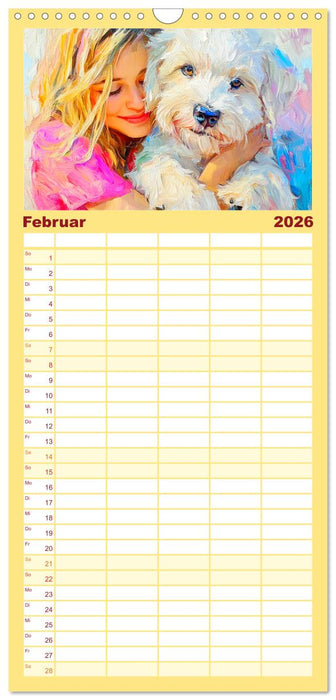 Mensch und Hund. Herzensverbindungen (CALVENDO Familienplaner 2026)