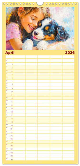 Mensch und Hund. Herzensverbindungen (CALVENDO Familienplaner 2026)