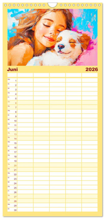 Mensch und Hund. Herzensverbindungen (CALVENDO Familienplaner 2026)