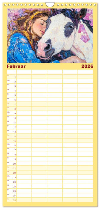 Seelenverwandte. Frauen und Pferde. Die Magie der Verbundenheit (CALVENDO Familienplaner 2026)