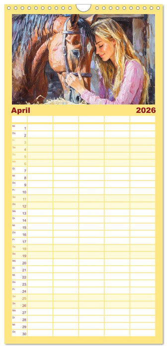 Seelenverwandte. Frauen und Pferde. Die Magie der Verbundenheit (CALVENDO Familienplaner 2026)