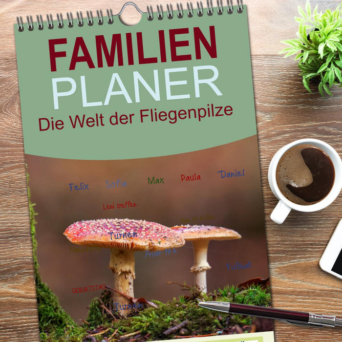 Die Welt der Fliegenpilze (CALVENDO Familienplaner 2026)