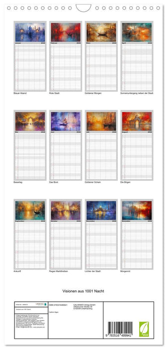 Visionen aus 1001 Nacht (CALVENDO Familienplaner 2026)