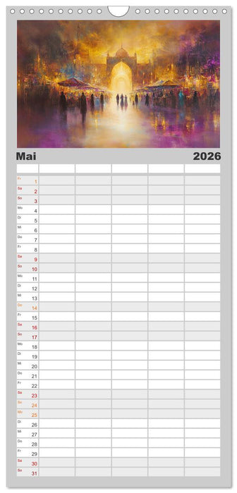 Visionen aus 1001 Nacht (CALVENDO Familienplaner 2026)