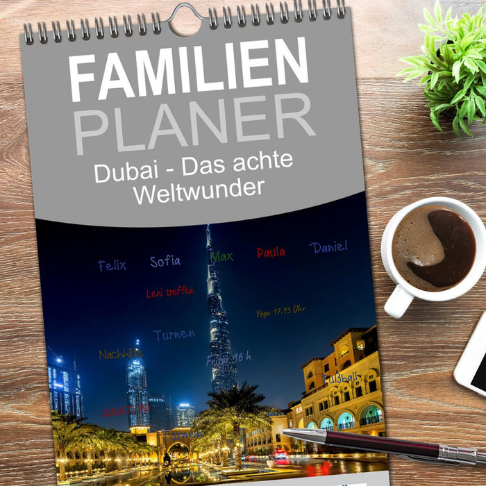 Dubai - Das achte Weltwunder (CALVENDO Familienplaner 2026)