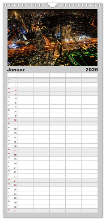 Dubai - Das achte Weltwunder (CALVENDO Familienplaner 2026)