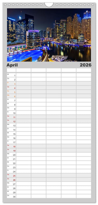 Dubai - Das achte Weltwunder (CALVENDO Familienplaner 2026)