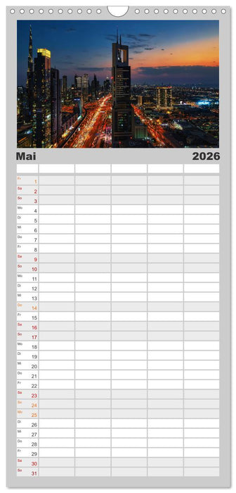 Dubai - Das achte Weltwunder (CALVENDO Familienplaner 2026)