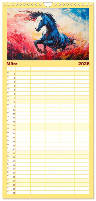 Wilde Schönheiten. Ein Jahr mit majestätischen Tieren (CALVENDO Familienplaner 2026)