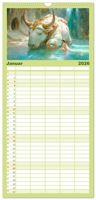 Schaurig schöne Biester (CALVENDO Familienplaner 2026)