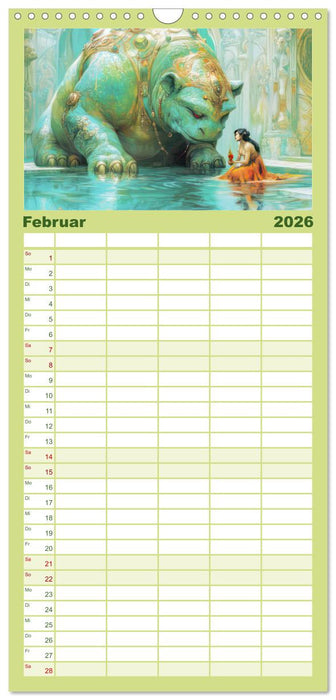 Schaurig schöne Biester (CALVENDO Familienplaner 2026)