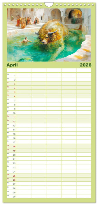 Schaurig schöne Biester (CALVENDO Familienplaner 2026)