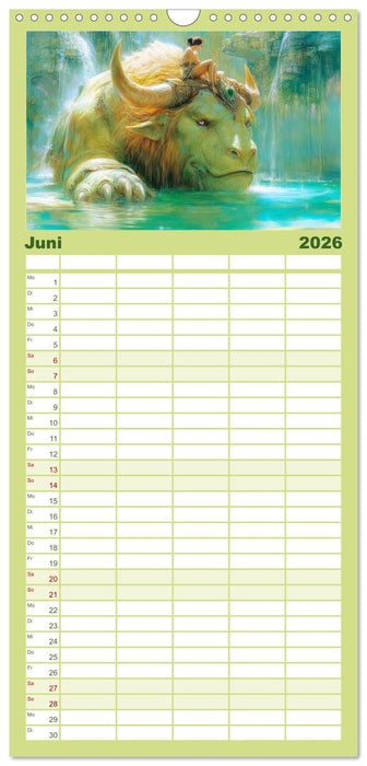 Schaurig schöne Biester (CALVENDO Familienplaner 2026)