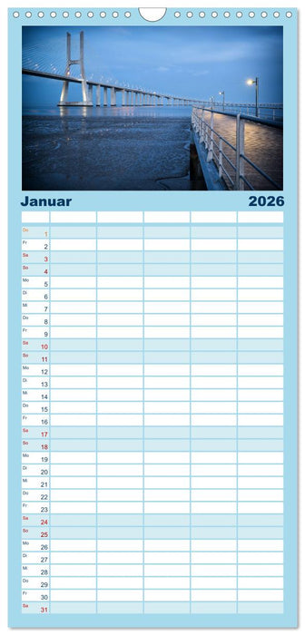 Portugals Atlantikküste (CALVENDO Familienplaner 2026)