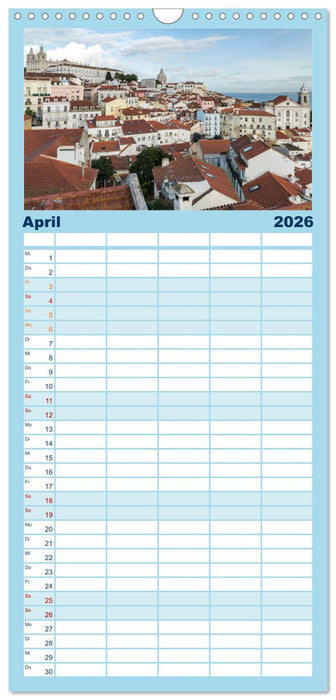 Portugals Atlantikküste (CALVENDO Familienplaner 2026)