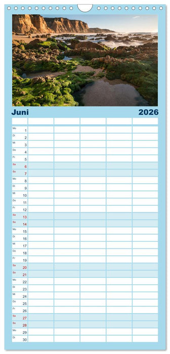 Portugals Atlantikküste (CALVENDO Familienplaner 2026)