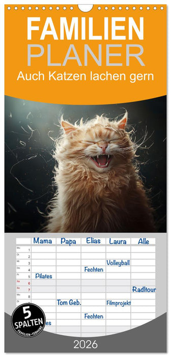 Auch Katzen lachen gern (CALVENDO Familienplaner 2026)