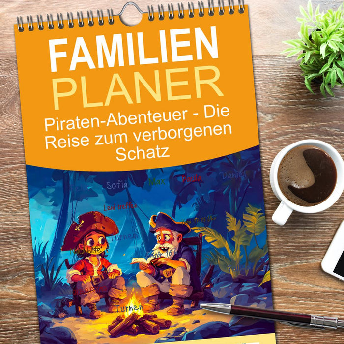 Piraten-Abenteuer - Die Reise zum verborgenen Schatz (CALVENDO Familienplaner 2026)