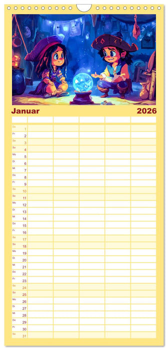 Piraten-Abenteuer - Die Reise zum verborgenen Schatz (CALVENDO Familienplaner 2026)