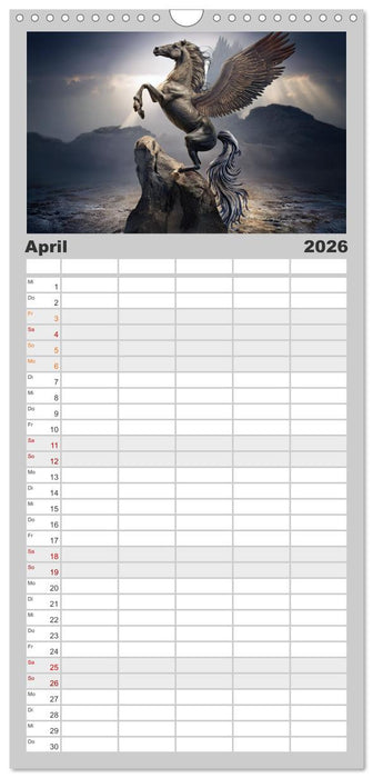 Legenden und Mythen - Legendäre Tiere (CALVENDO Familienplaner 2026)