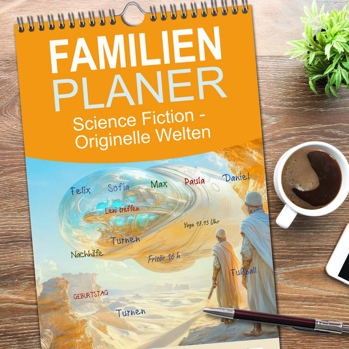 Science Fiction - Originelle Welten (CALVENDO Familienplaner 2026)