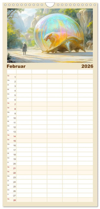 Science Fiction - Originelle Welten (CALVENDO Familienplaner 2026)