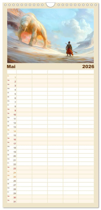 Science Fiction - Originelle Welten (CALVENDO Familienplaner 2026)