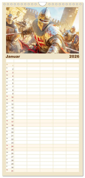 Mittelalter - Ein Blick in diese Zeit (CALVENDO Familienplaner 2026)