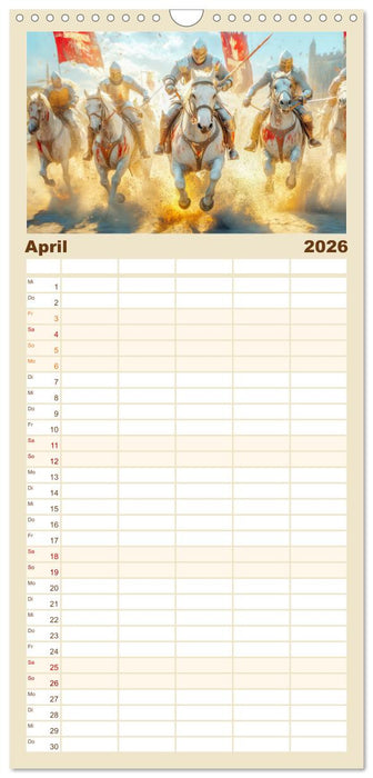 Mittelalter - Ein Blick in diese Zeit (CALVENDO Familienplaner 2026)