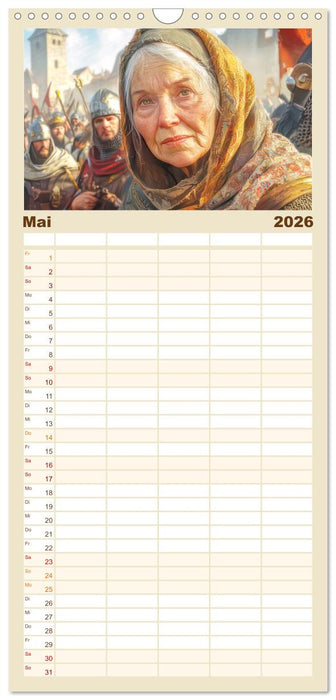 Mittelalter - Ein Blick in diese Zeit (CALVENDO Familienplaner 2026)