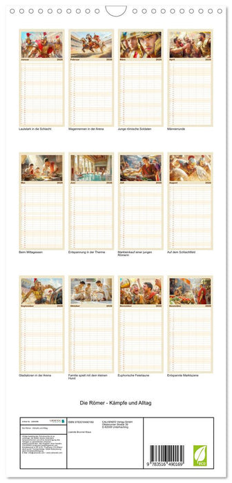 Die Römer - Kämpfe und Alltag (CALVENDO Familienplaner 2026)