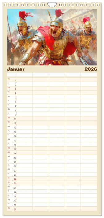 Die Römer - Kämpfe und Alltag (CALVENDO Familienplaner 2026)