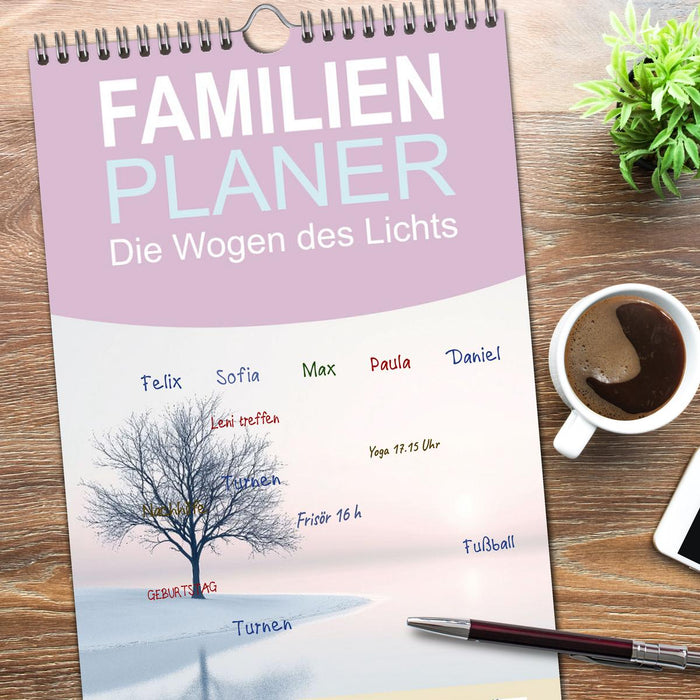 Die Wogen des Lichts (CALVENDO Familienplaner 2026)