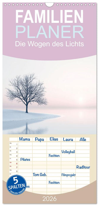 Die Wogen des Lichts (CALVENDO Familienplaner 2026)
