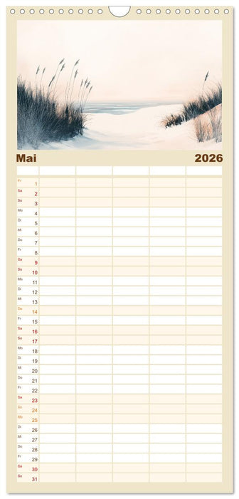 Die Wogen des Lichts (CALVENDO Familienplaner 2026)