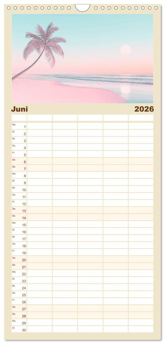 Die Wogen des Lichts (CALVENDO Familienplaner 2026)